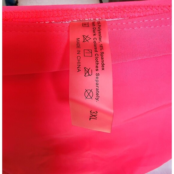 2 Piece Swimsuit Size 3XL Colorblock Pink - Picture 5 of 8